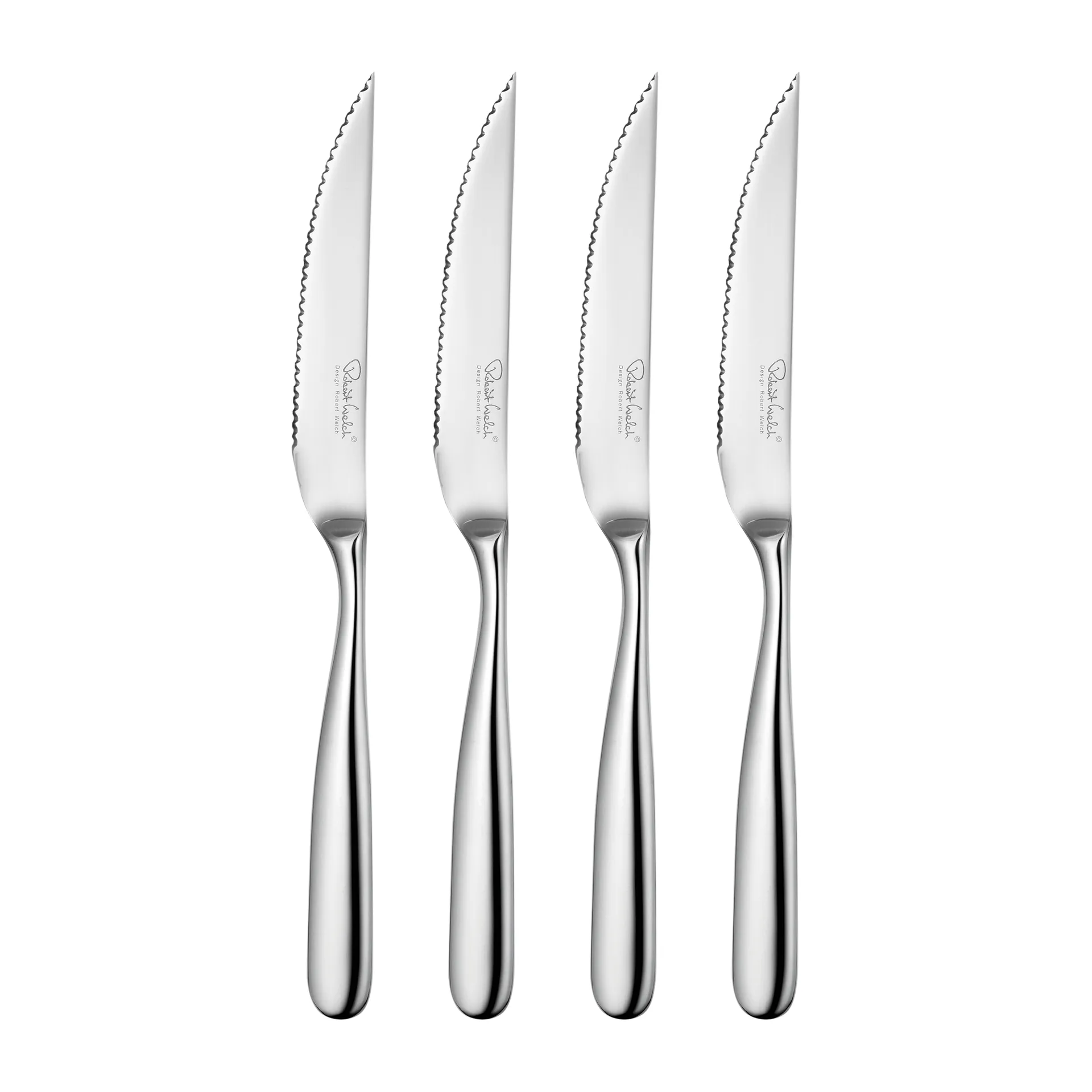 Stanton Bright Grillmesser 4er Pack, Edelstahl Robert Welch