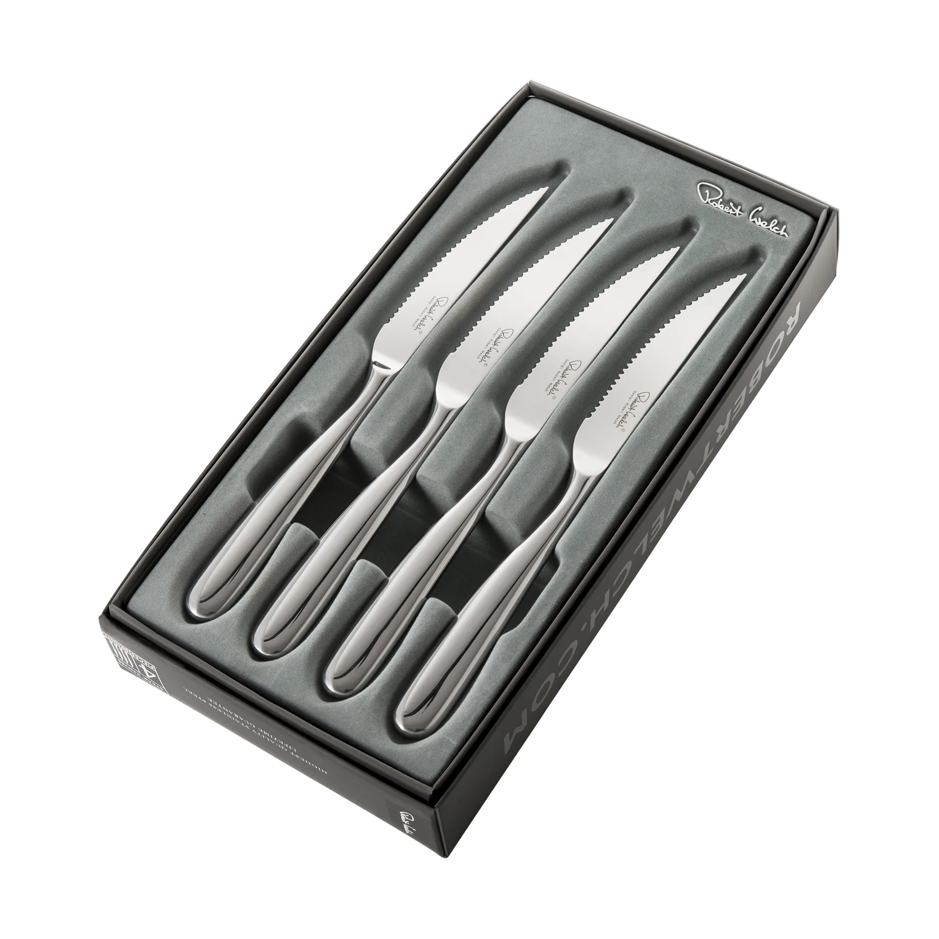 Stanton Bright Grillmesser 4er Pack, Edelstahl Robert Welch