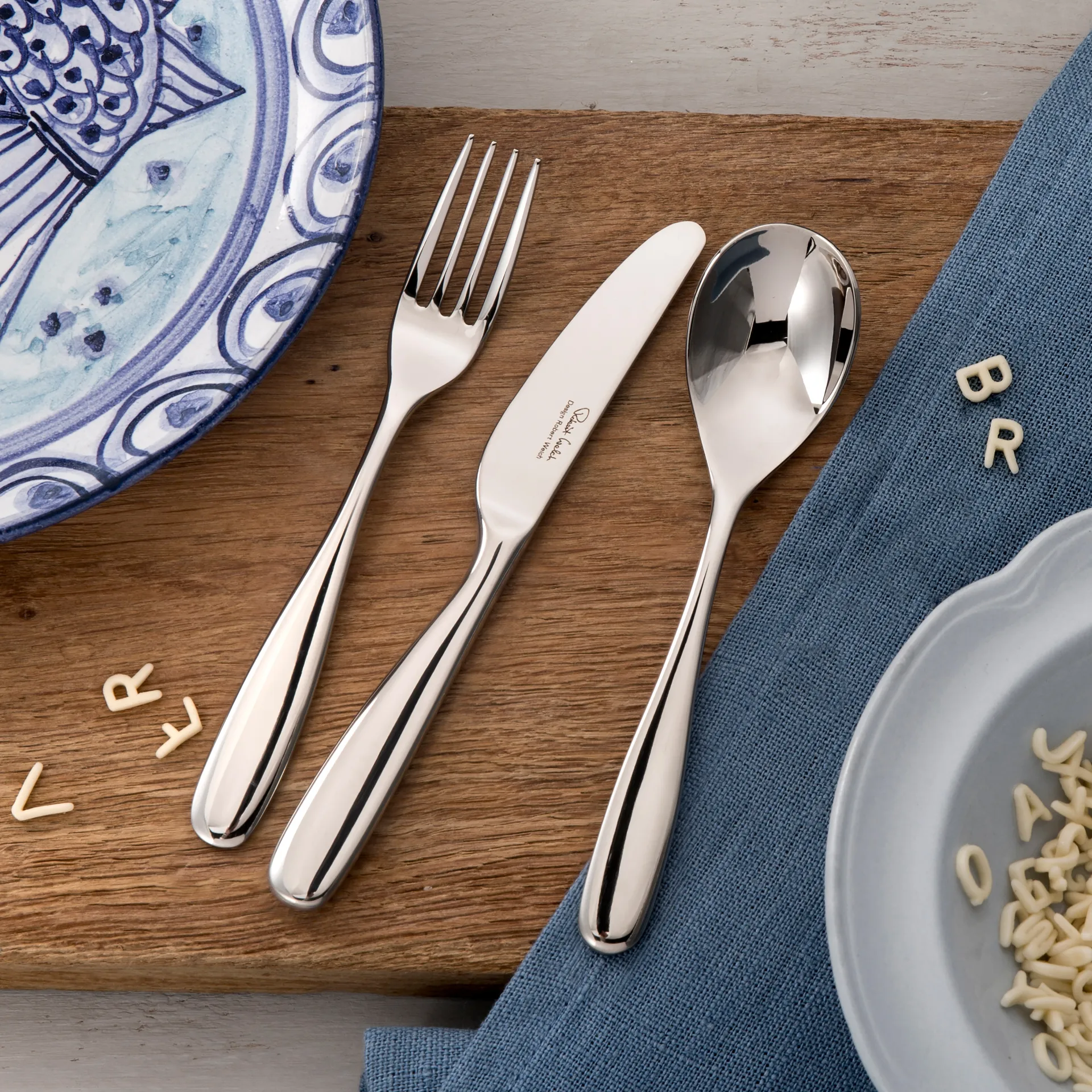 Stanton Bright Kinderbesteck 3 Teile, Edelstahl Robert Welch