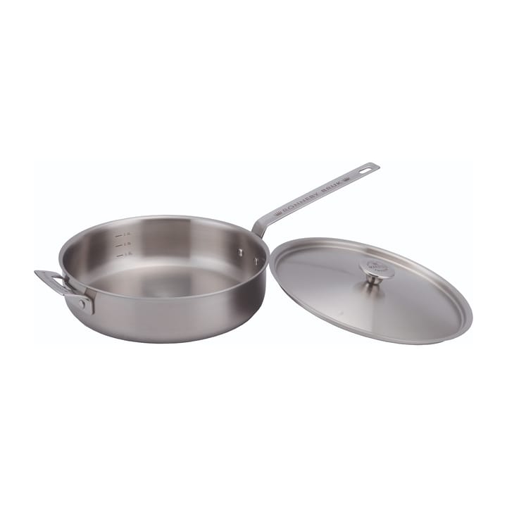 Inox Sauteuse Edelstahl mit Deckel, Ø28cm Ronneby Bruk