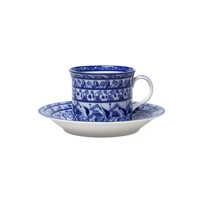 Cobolti Tasse mit Untertasse, Blau, 2-teilig Rörstrand