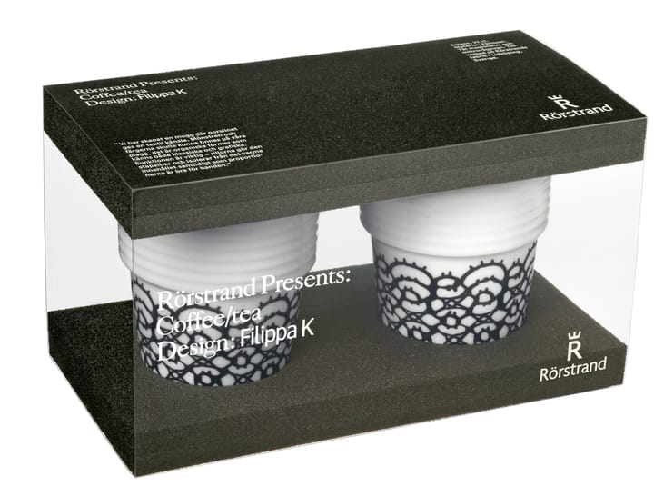 Filippa K Becher, Schwarze Spitzen 2er Pack Rörstrand