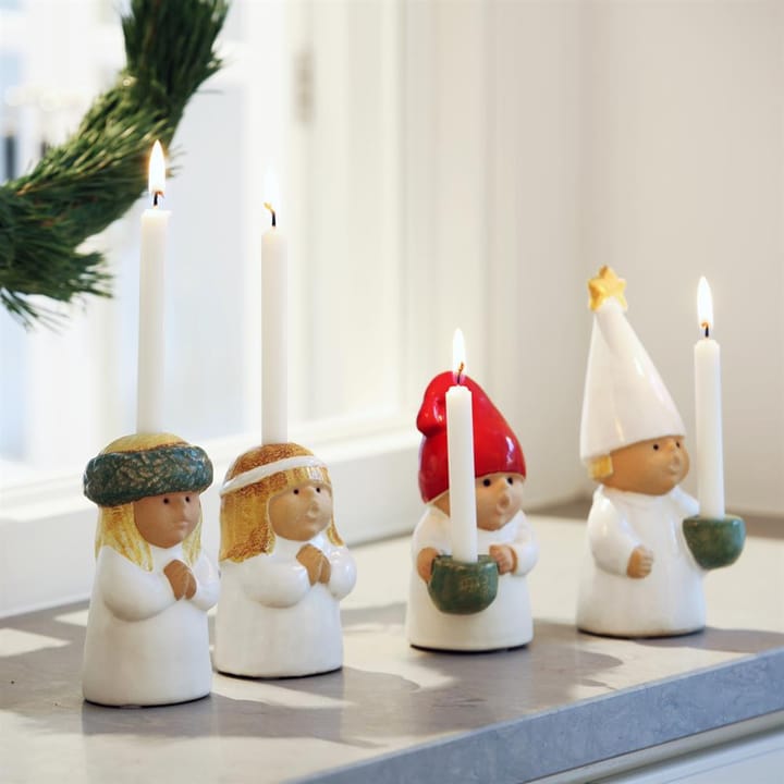 Lucia Figur, Weiß-grün Rörstrand