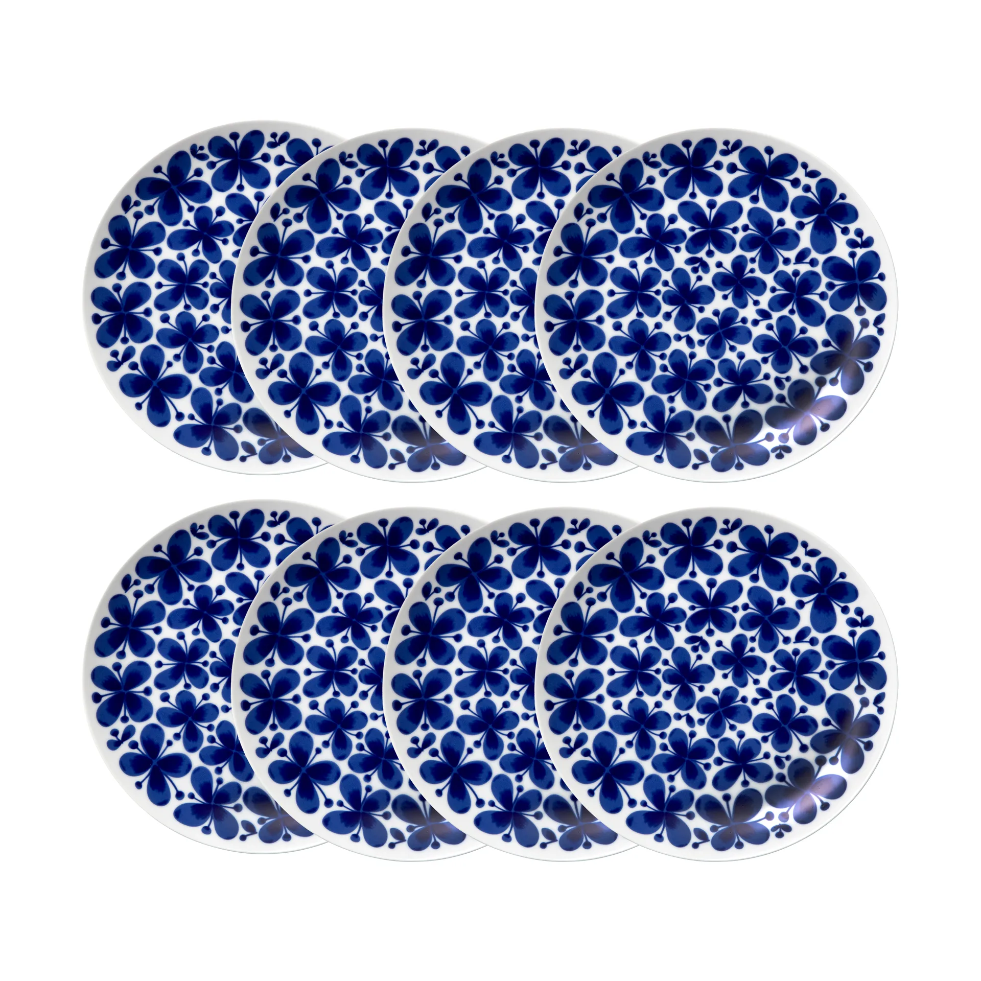 Mon Amie Teller Ø 27 cm 8er-Pack - Blau,  Rörstrand