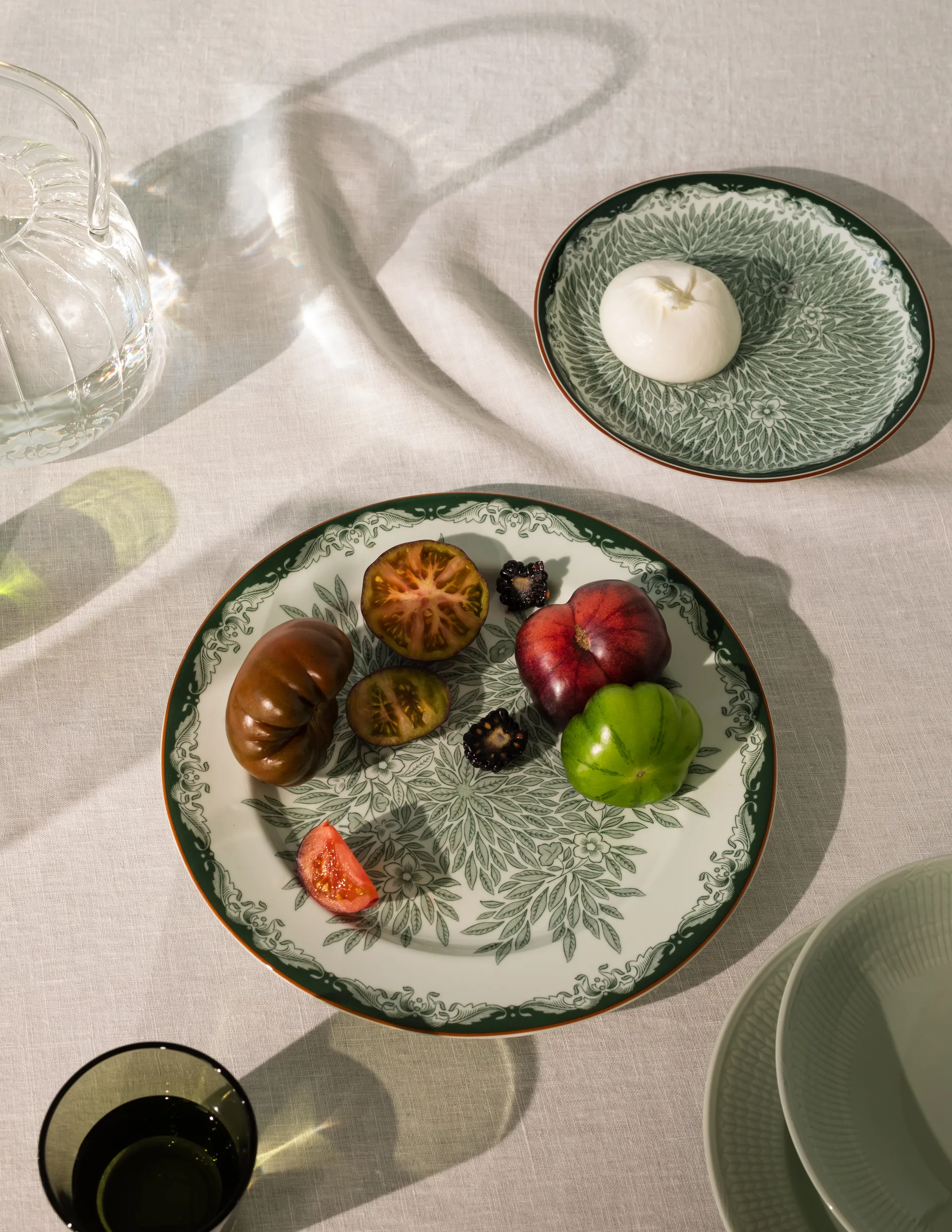 Ostindia Floris kleiner Teller Ø16cm, Grün Rörstrand