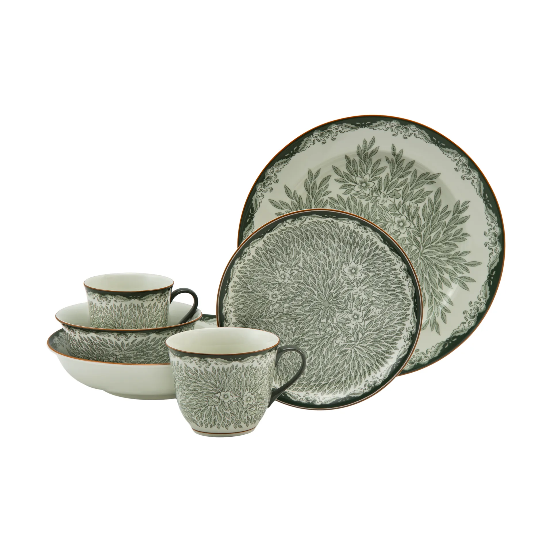 Ostindia Floris Tasse 30 cl 2er Pack, Grün
 Rörstrand