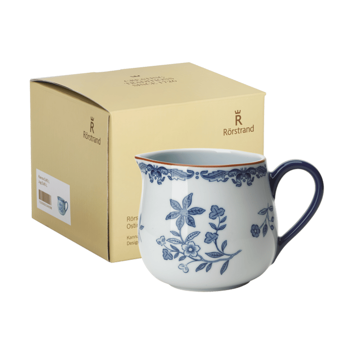 Ostindia Kanne 45 cl Geschenkverpackung - Blau-Weiß - Rörstrand