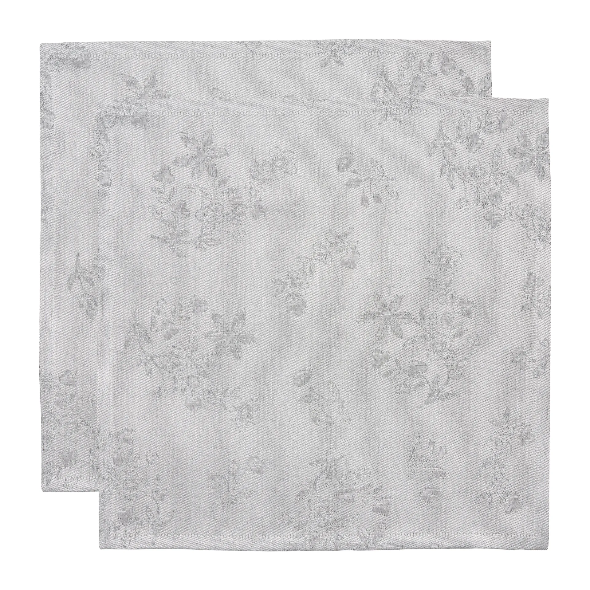 Ostindia Schwarz Stoffserviette 45 x 45cm 2er Pack, Schwarz Rörstrand