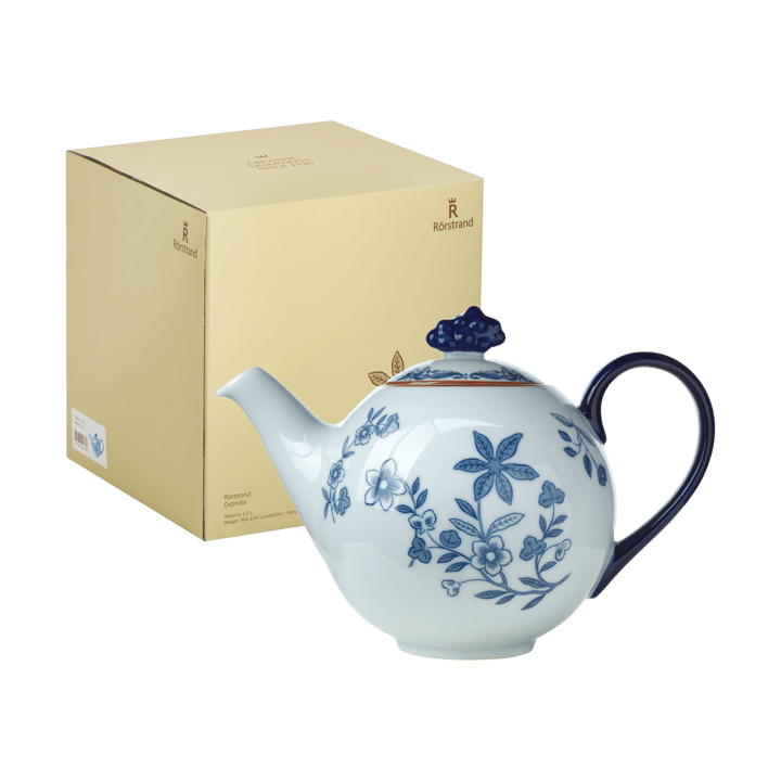 Ostindia Teekanne 1,2 l Geschenkverpackung - Blau-Weiß - Rörstrand
