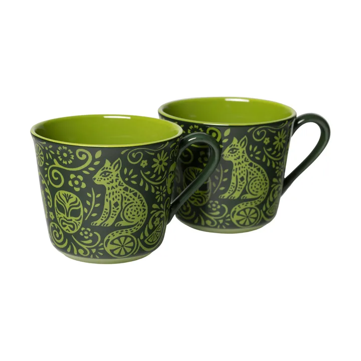 Rörstrand Blossa Tasse - Grün, 14 cl, 2-teilig - Rörstrand