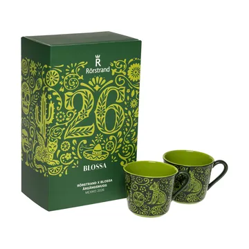 Rörstrand Blossa Tasse - Grün, 14 cl, 2-teilig - Rörstrand