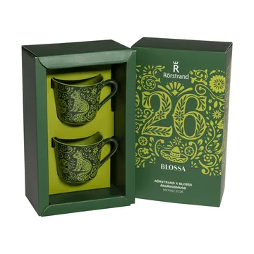 Rörstrand Blossa Tasse - Grün, 14 cl, 2-teilig - Rörstrand