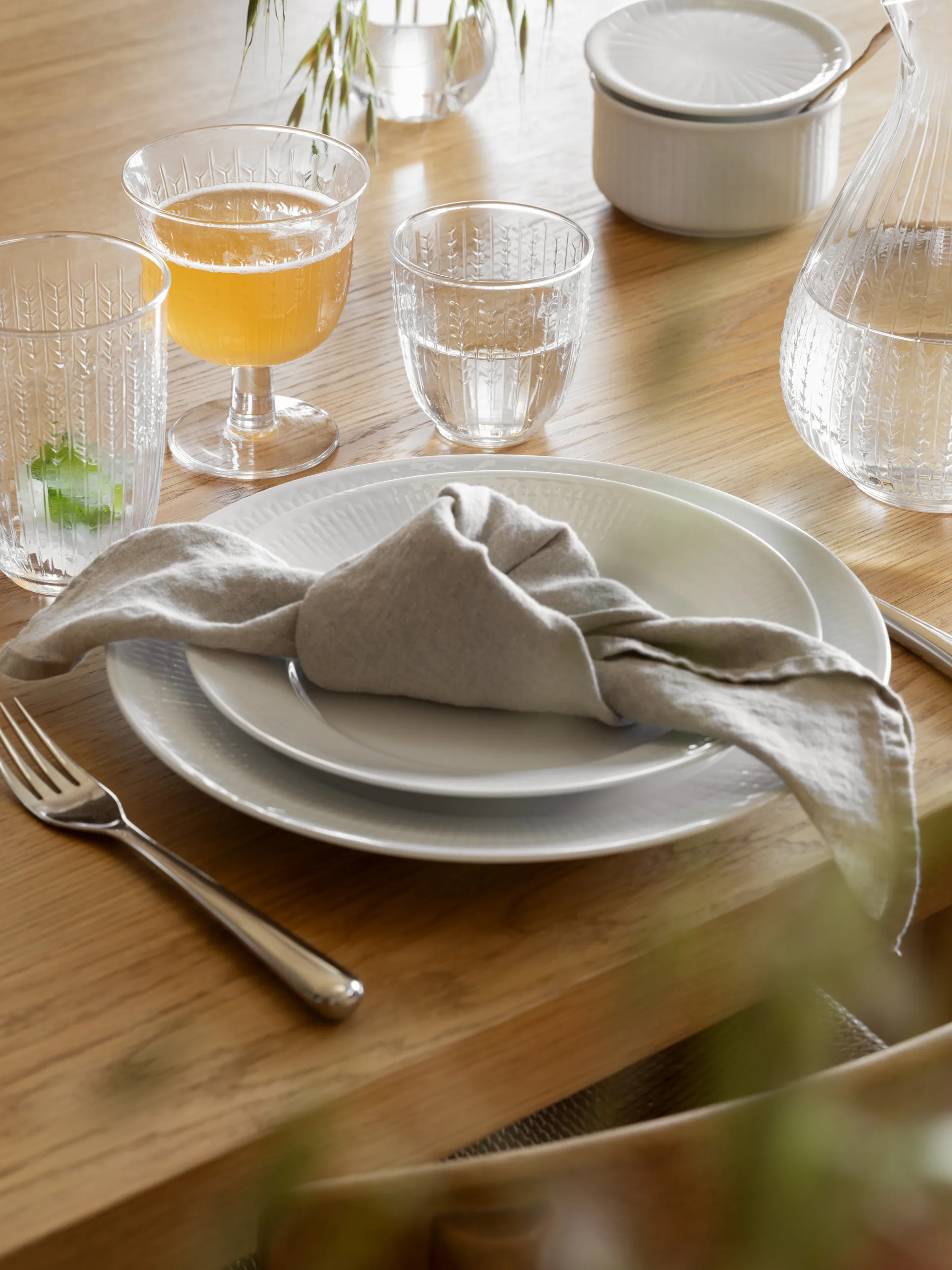 Swedish Grace Aufbewahrungsdose niedrig S 0,3 L, Schnee Rörstrand