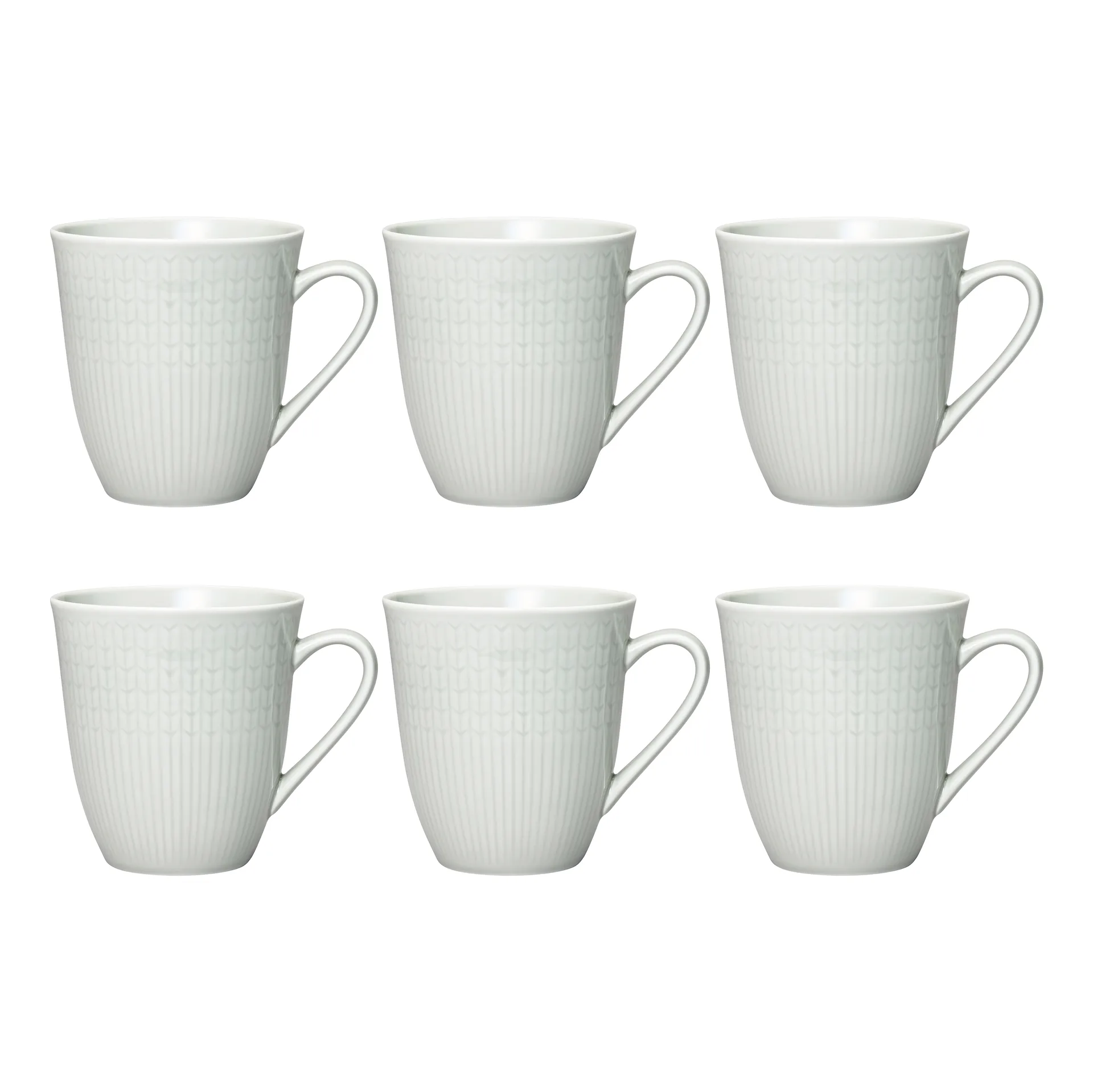 Swedish Grace große Tasse 6er Pack Nebel (grau),  Rörstrand