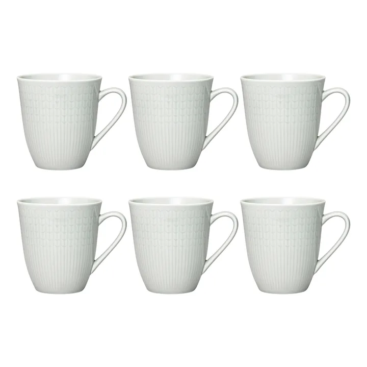 Swedish Grace große Tasse 6er Pack Nebel (grau) - Rörstrand