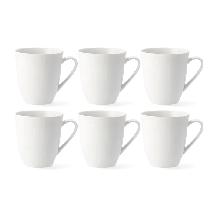 Swedish Grace große Tasse 6er Pack Weiß - Rörstrand