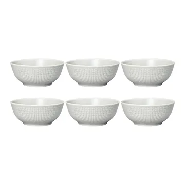 Swedish Grace kleine Schale 6er Pack Nebel (grau) - Rörstrand