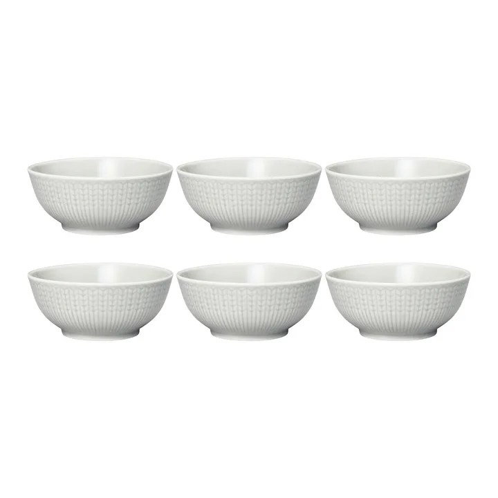 Swedish Grace kleine Schale 6er Pack Nebel (grau) - Rörstrand
