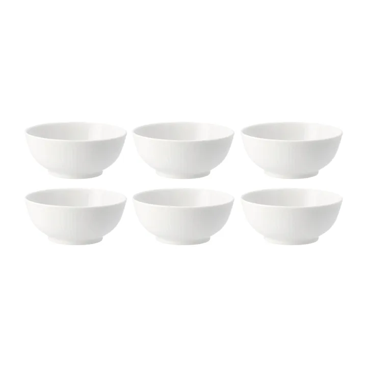 Swedish Grace kleine Schale 6er Pack Weiß - Rörstrand