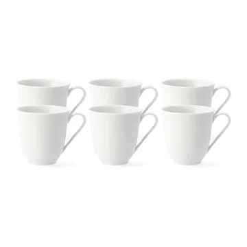Swedish Grace kleine Tasse 6er Pack Weiß 30cl - Rörstrand