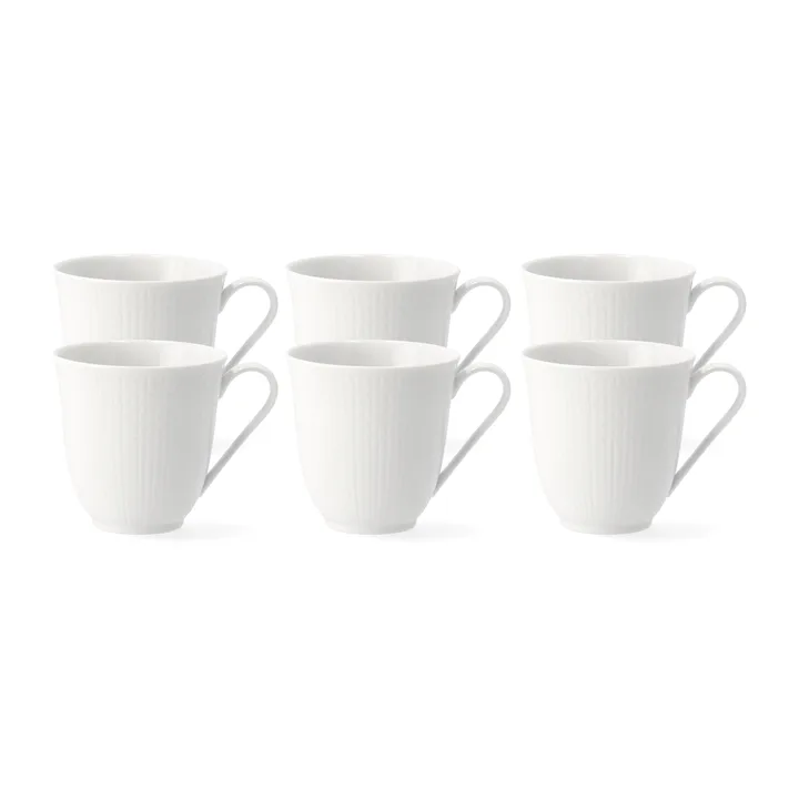 Swedish Grace kleine Tasse 6er Pack Weiß 30cl - Rörstrand