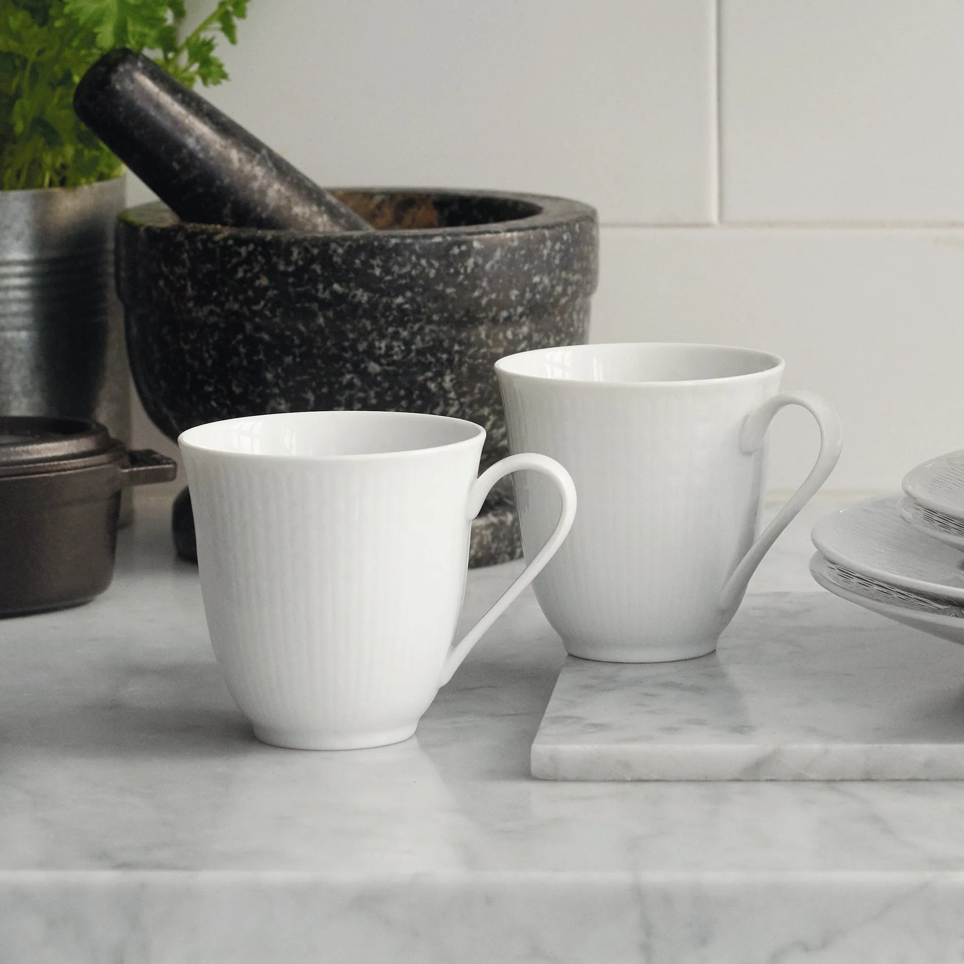 Swedish Grace kleine Tasse 6er Pack Weiß 30cl,  Rörstrand
