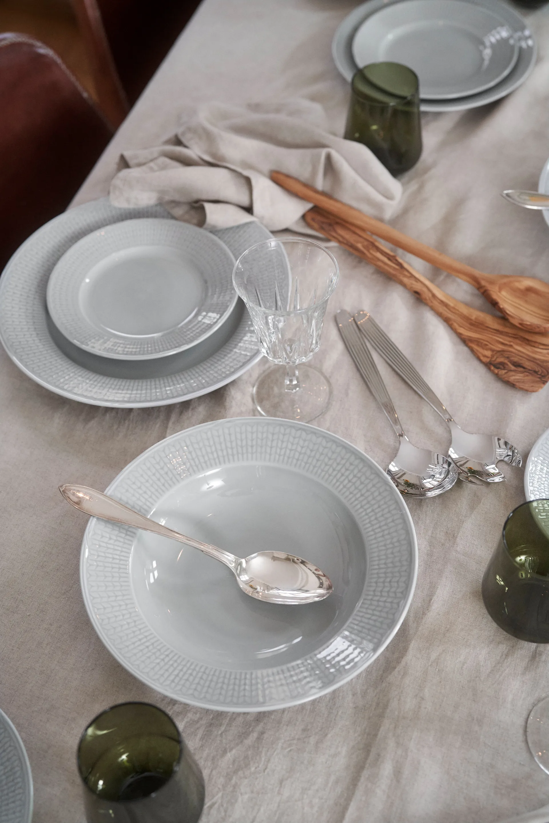 Swedish Grace Teller 17cm 6er Pack Nebel (grau),  Rörstrand
