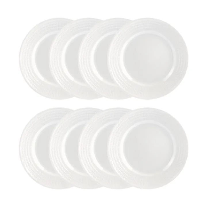 Swedish Grace Teller Ø21 cm 8er-Pack - Schnee (weiß) - Rörstrand