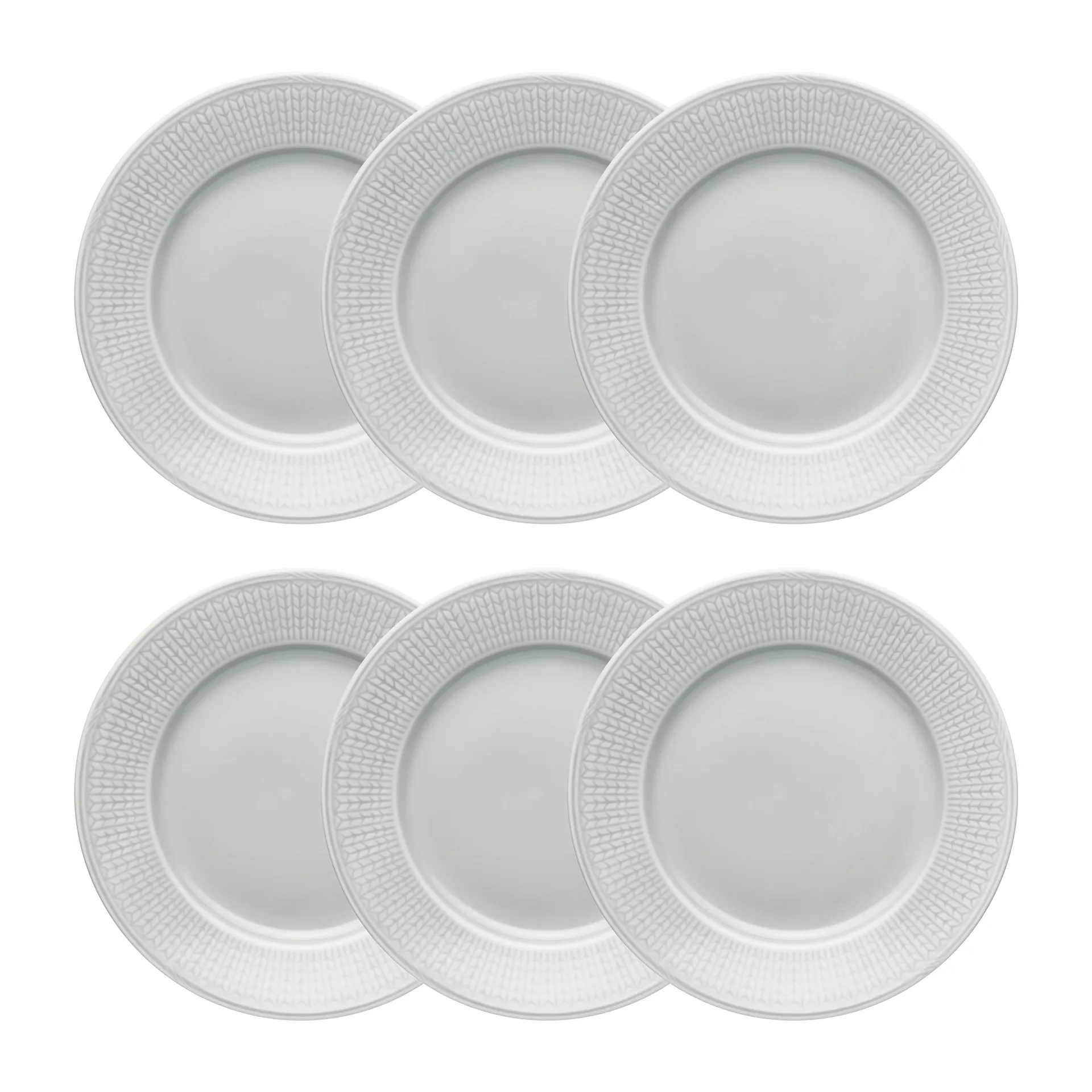 Swedish Grace Teller Ø 21cm 6er Pack Nebel (grau),  Rörstrand