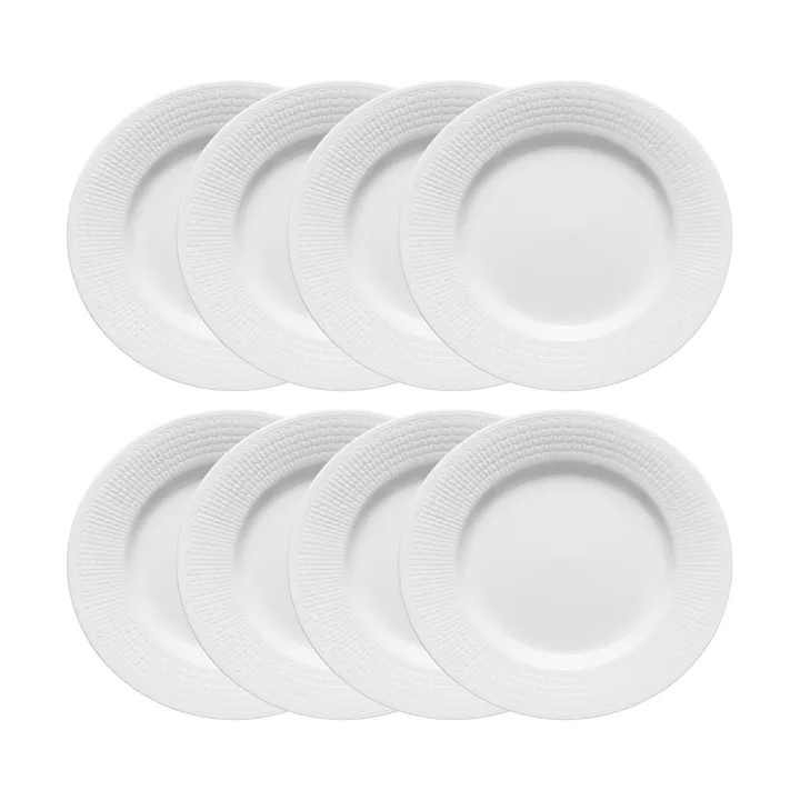Swedish Grace Teller Ø24 cm 8erer-Pack - Schnee (weiß) - Rörstrand