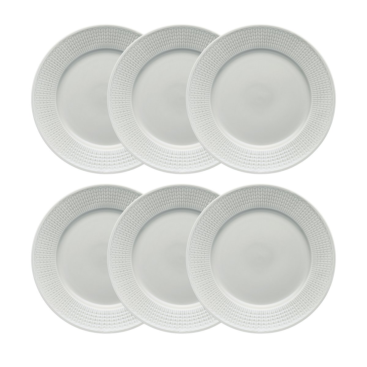 Rörstrand Swedish Grace Teller Ø 27cm 6er Pack Nebel (grau) Nebel (grau)