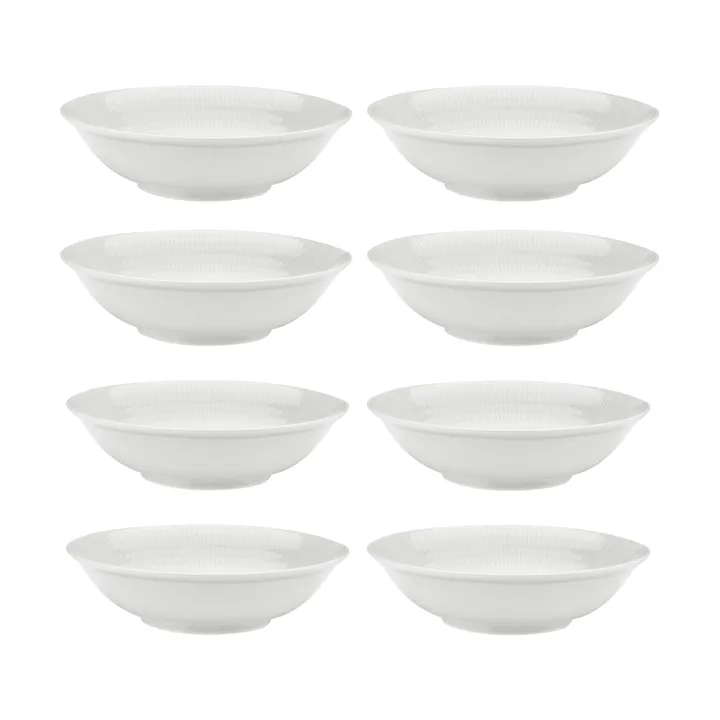 Swedish Grace tiefer Teller Ø19 cm 8er-Pack - Schnee (weiß) - Rörstrand