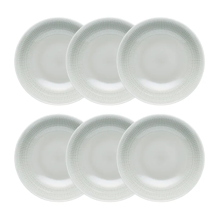 Swedish Grace tiefer Teller 19cm 6er Pack Nebel (grau) - Rörstrand