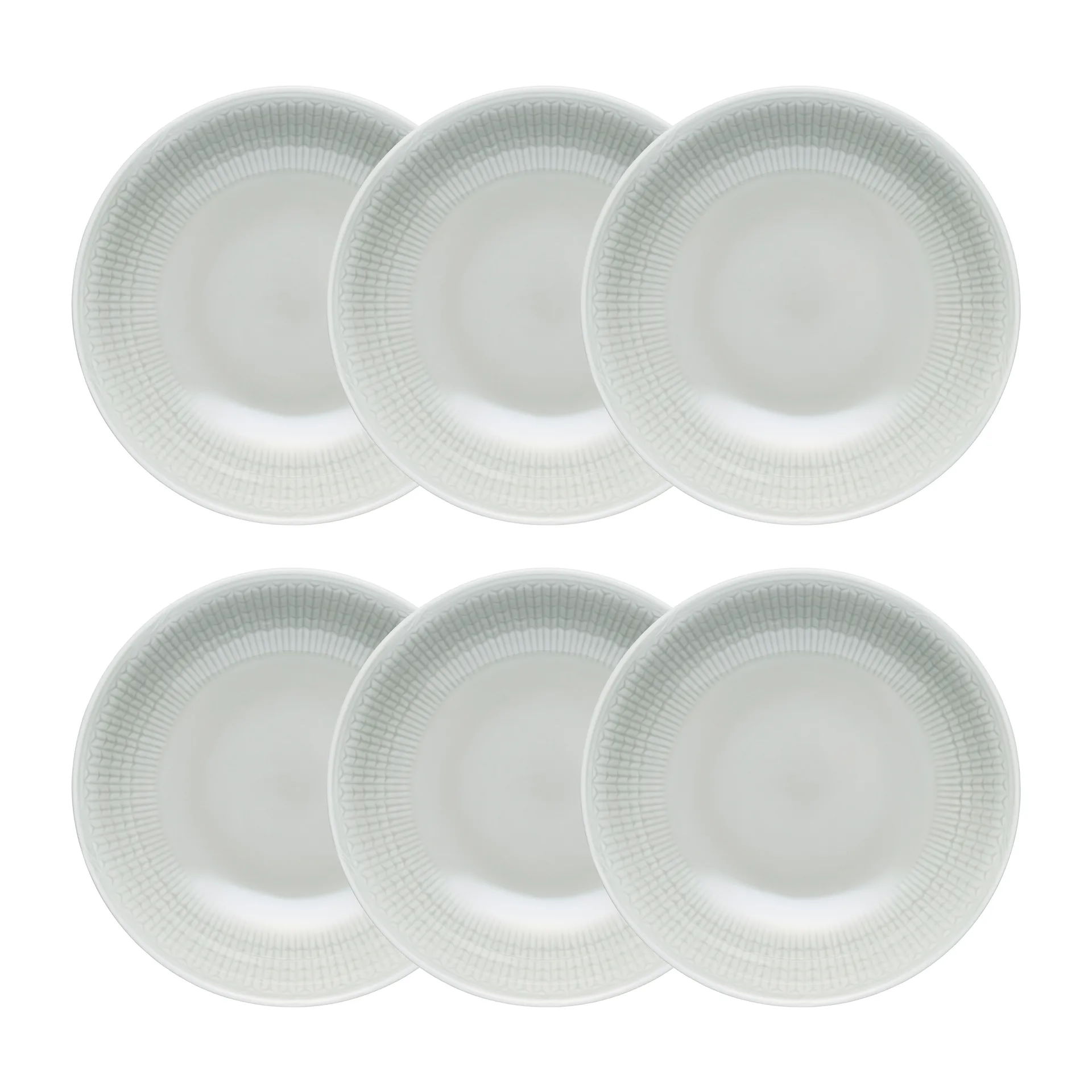 Swedish Grace tiefer Teller 19cm 6er Pack Nebel (grau) Rörstrand