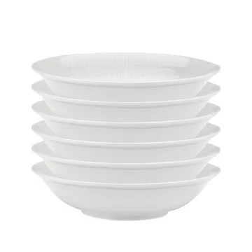 Swedish Grace tiefer Teller 19cm 6er Pack Weiß - Rörstrand