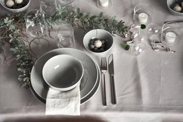 Swedish Grace tiefer Teller 25cm 6er Pack Nebel(grau) - Rörstrand