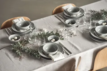 Swedish Grace tiefer Teller 25cm 6er Pack Nebel(grau) - Rörstrand