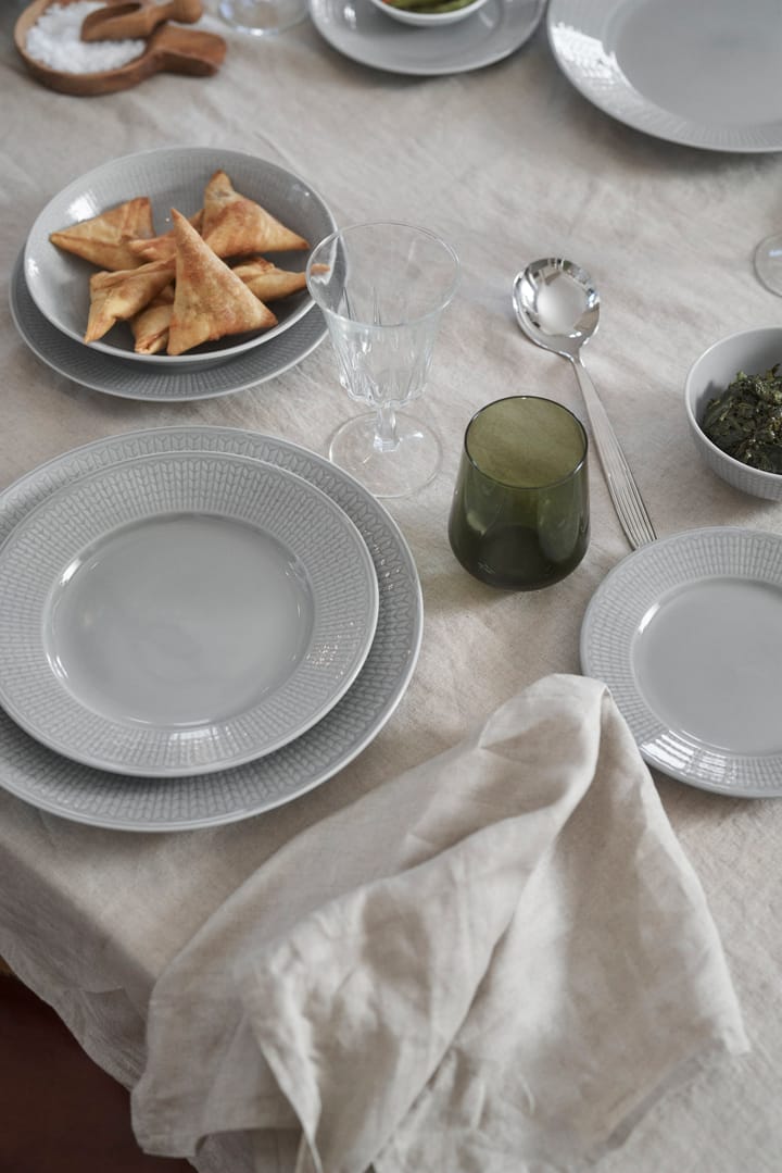Swedish Grace tiefer Teller 25cm 6er Pack Nebel(grau) Rörstrand