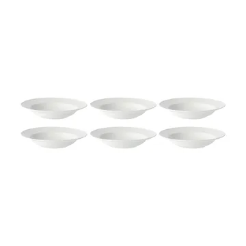 Swedish Grace tiefer Teller 25cm 6er Pack Weiß - Rörstrand
