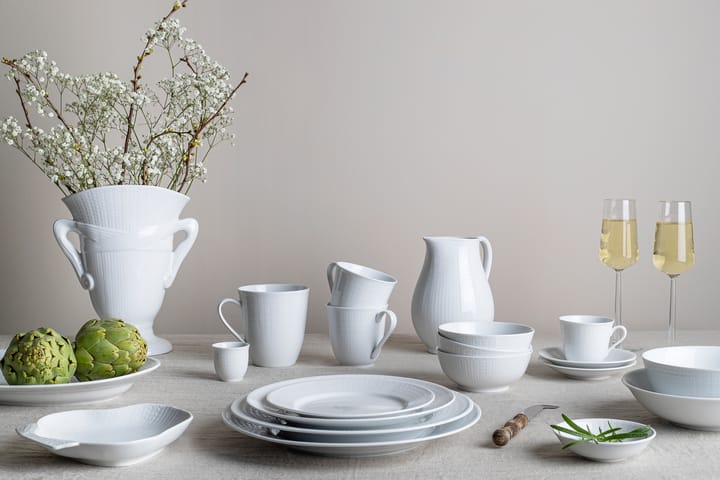 Swedish Grace Untertasse Ø13cm, Schnee (weiß) Rörstrand