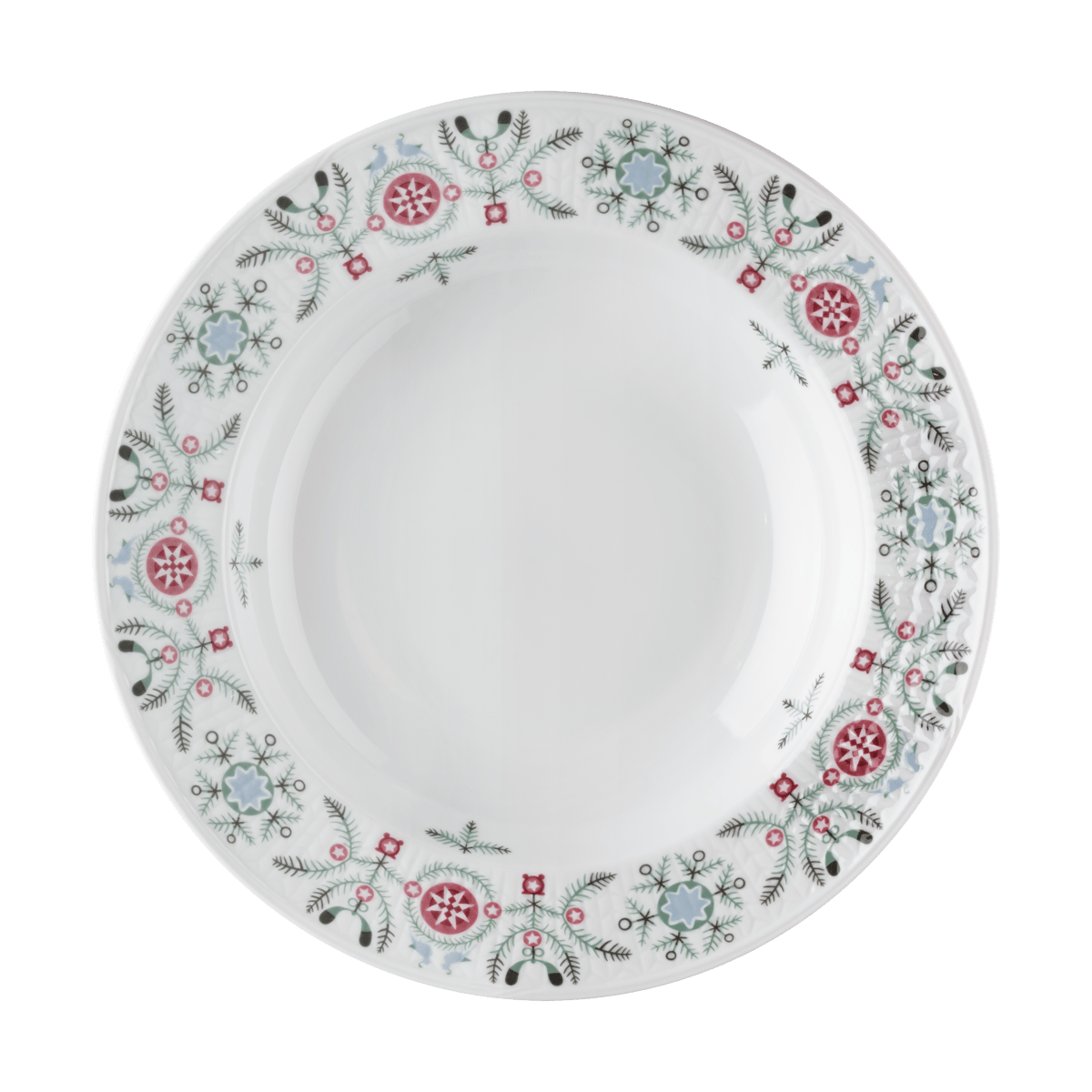 Rörstrand Swedish Grace Winter tiefer Teller Ø25cm Weiß