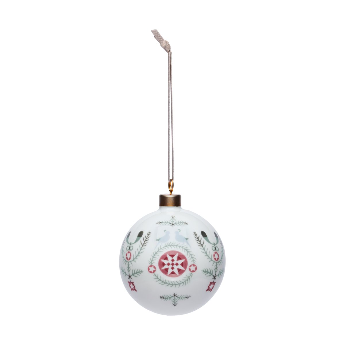 Rörstrand Swedish Grace Winter Weihnachtskugel Ø8cm Weiß