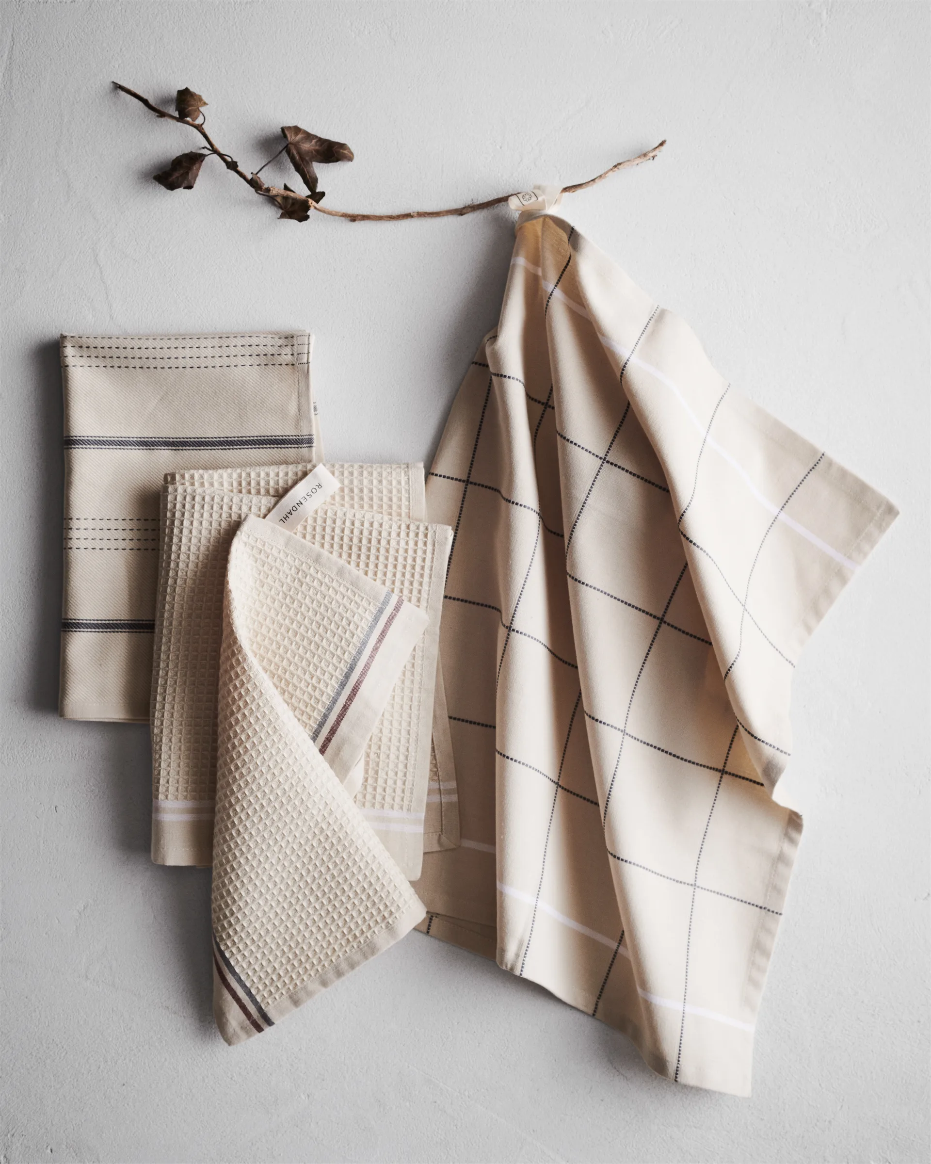 Delta Spüllappen 30 x 30cm 3er Pack, Sand Rosendahl
