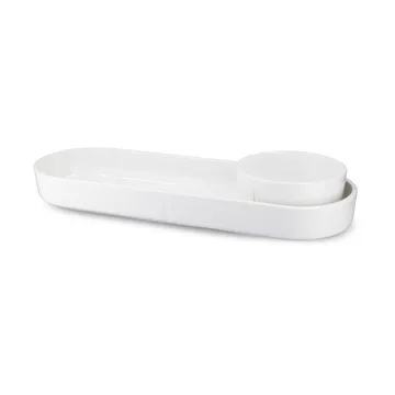 Grand Cru ovales Servierplatten - Weiß, 12x34 cm - Rosendahl