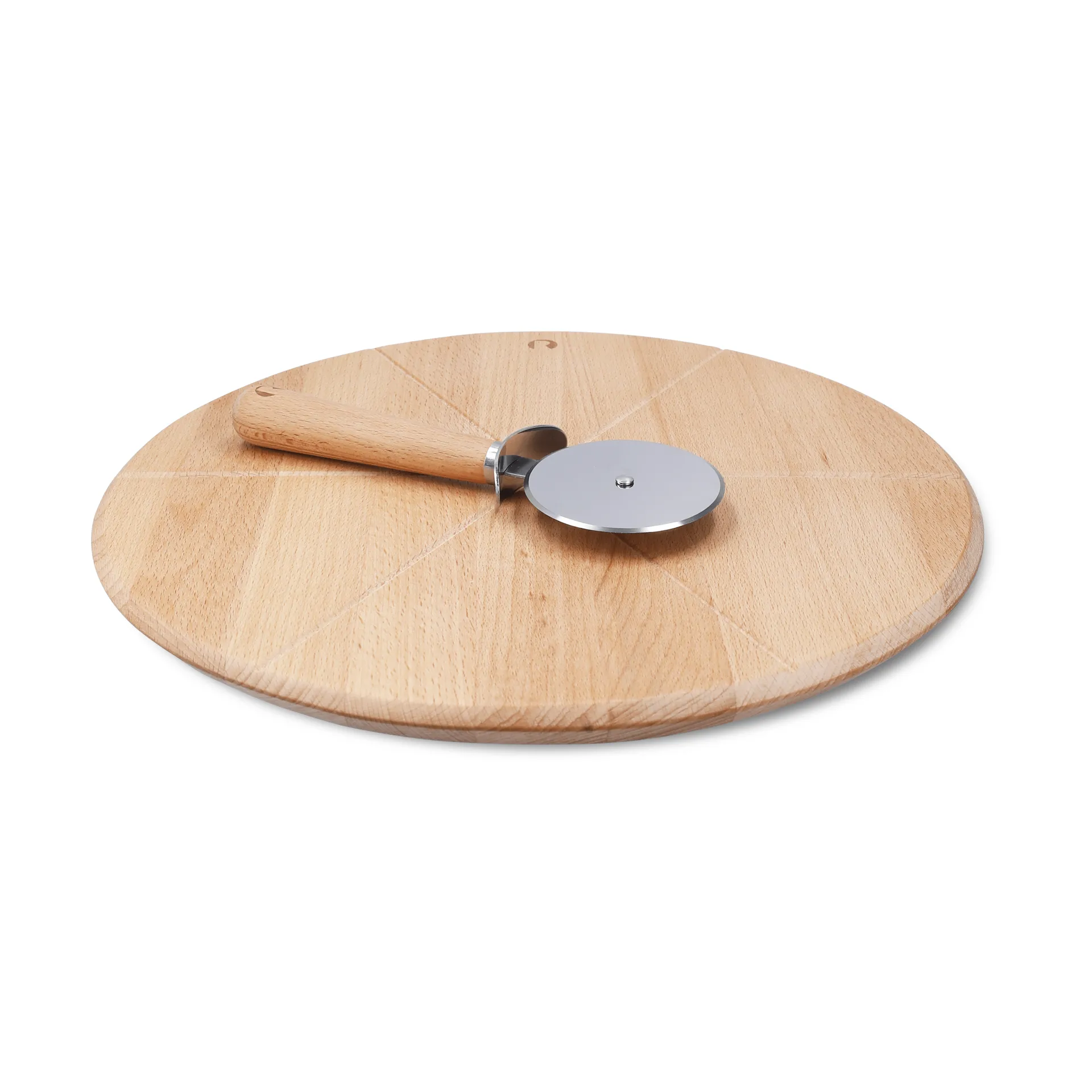 Grand Cru Pizzabrett und Pizzaschneider, Buche, Ø35 cm Rosendahl