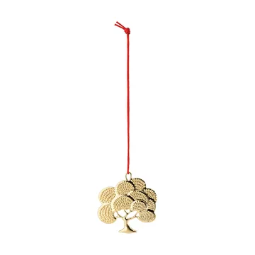 Karen Blixen Eichenholz-Dekorationsanhänger - Vergoldet, 6 cm - Rosendahl
