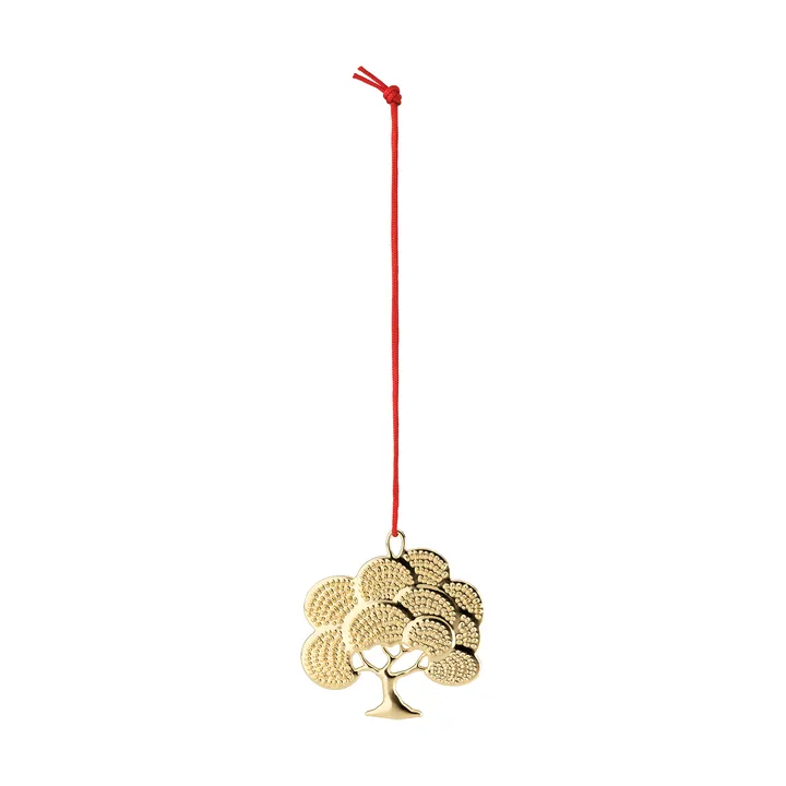 Karen Blixen Eichenholz-Dekorationsanhänger - Vergoldet, 6 cm - Rosendahl
