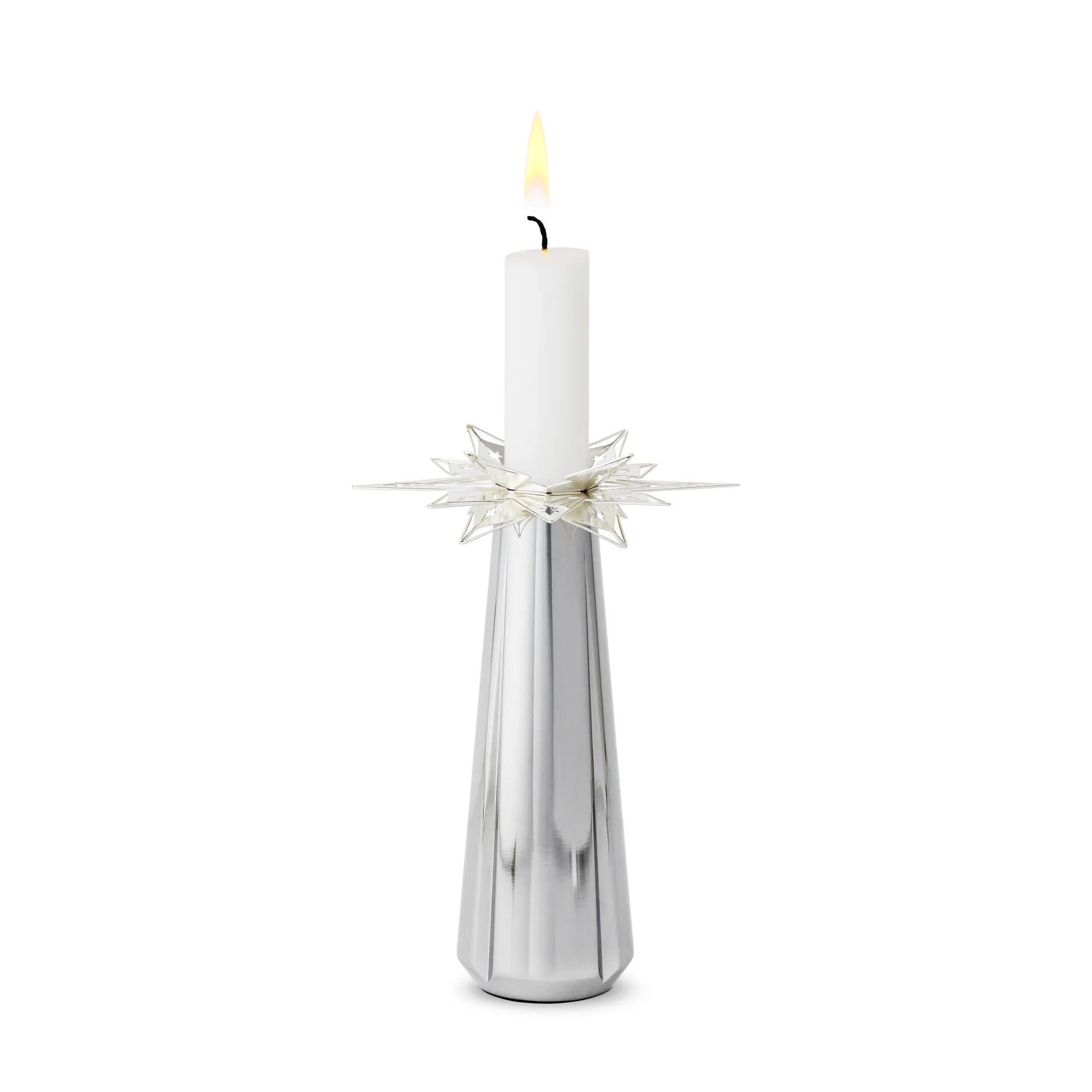 Karen Blixen Kerzenmanschette Stern 3cm 2er Pack, Versilbert Rosendahl