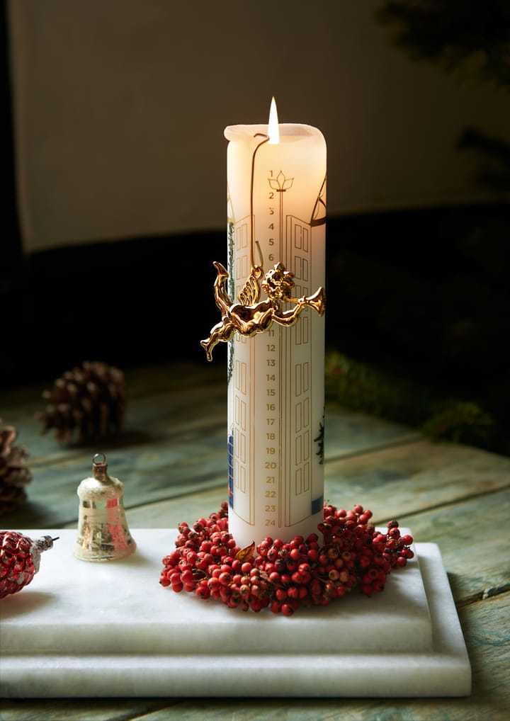 Karen Blixen Trompetenengel Weihnachtsanhänger 6,5cm - Vergoldet - Rosendahl