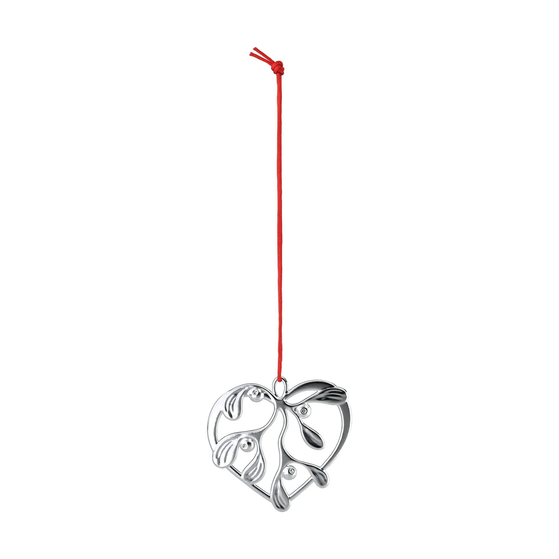 Karen Blixen unter dem Mistelzweig, Versilbert, 6 cm Rosendahl